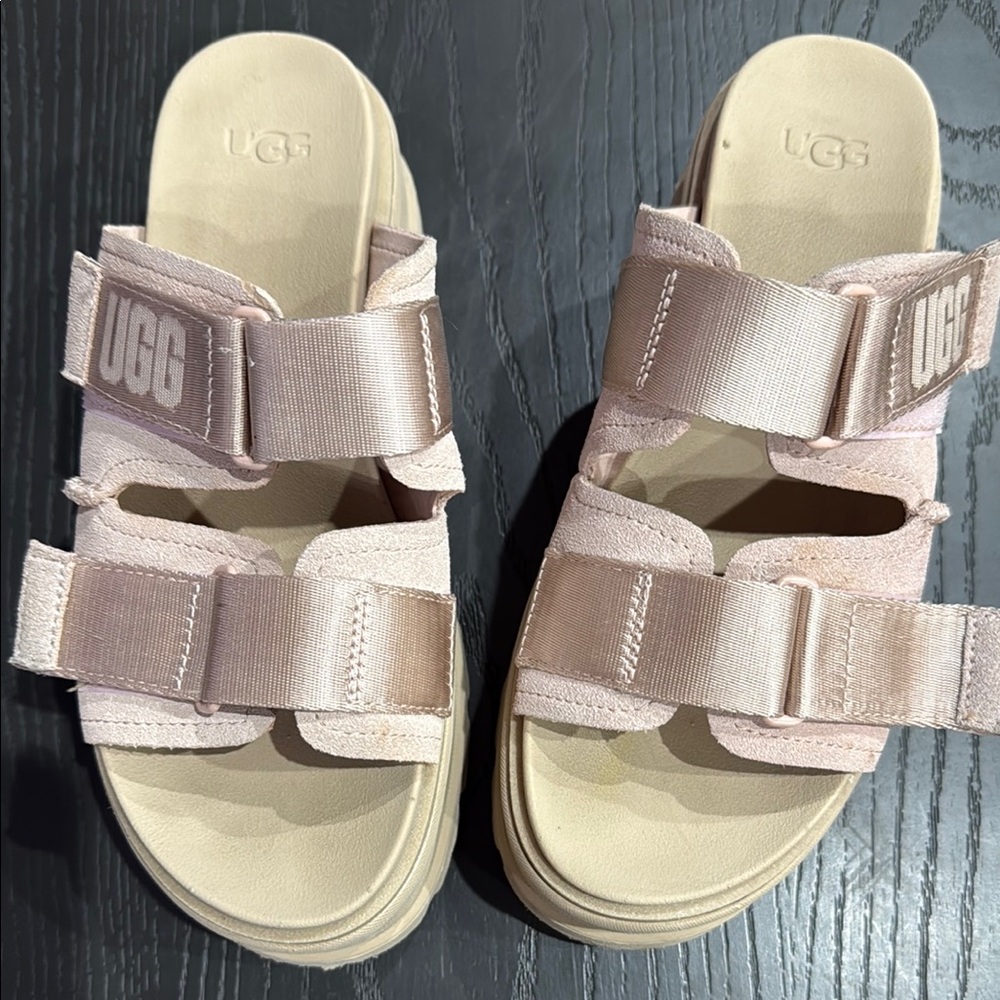 UGG Woman Sandals - Light Pink and Cream